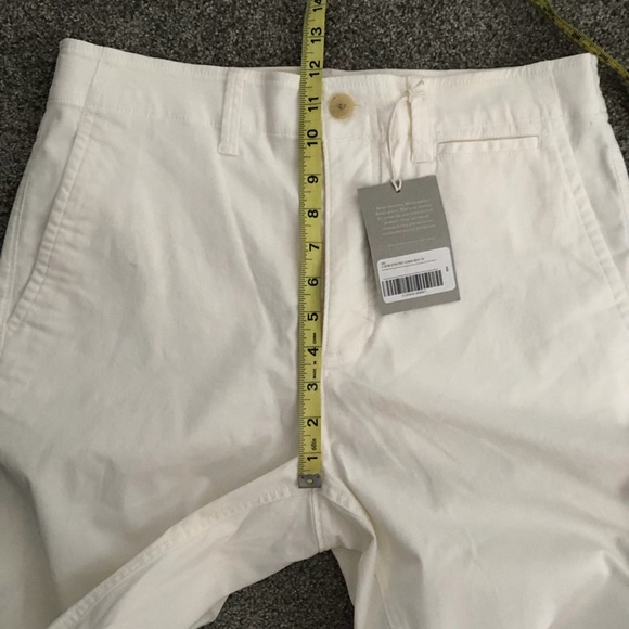 NWT Everlane Lightweight Cotton Chino Khaki Pants in White Size 10 - Picture 14 of 15
